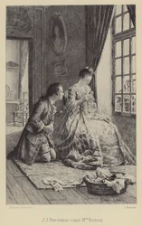 Jean-Jacques Rousseau chez Madame Basile