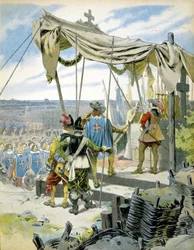 Les mousquetaires - dans « Richelieu » par Maurice Leloir