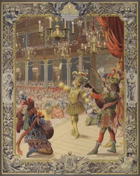 Louis XIV, costumé en Soleil, dansant au ballet de la nuit