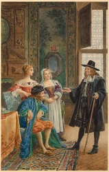 Molière malade (illustration)