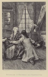 Retour de Jean-Jacques Rousseau aux Charmettes
