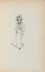 Carnet de croquis italien : Femme debout ( page 118)