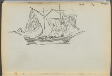 Sketchbook- The Granite Shore Hotel, Rockport, page 098 : Voilier