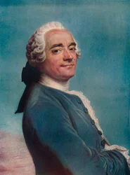 Autoportrait avec jabot en dentelle, vers 1750