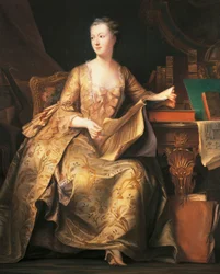 Portrait de la Marquise de Pompadour, vers 1755