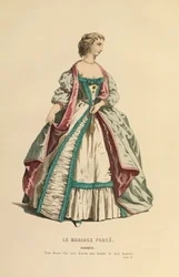 Costume pour le rôle de Dorimène, vers 1868 (gravure)