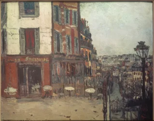Terrasse dans la rue Muller