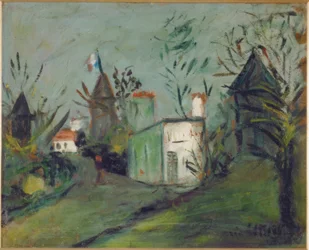 Vue de Montmartre le 14 juill