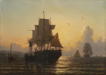 Coucher de soleil tropical en mer, 1861