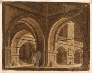 Décor de scène, intérieur d
