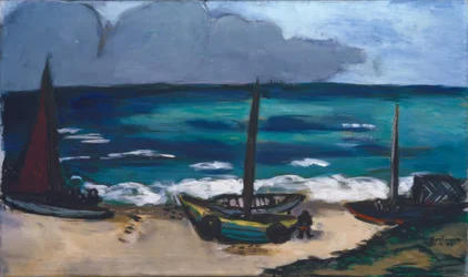 Orage approchant sur la mer