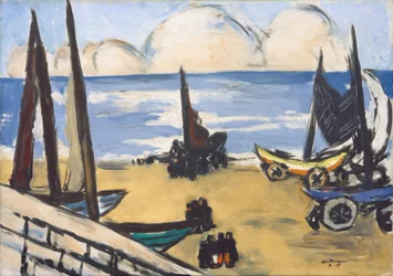 Bateaux sur la plage