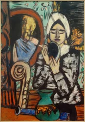 Dame avec miroir