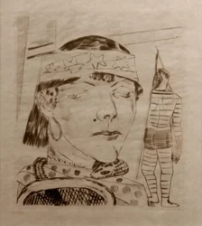 La dame aux serpents