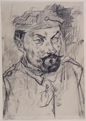 Le milicien Ernst Pflanz, tête et épaules