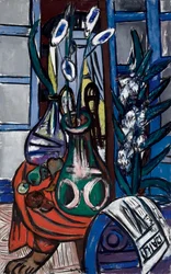 Grand intérieur de nature morte (Bleu)