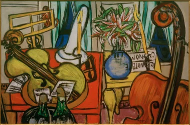 Nature morte avec violoncelle et contrebasse