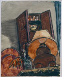 Nature morte avec lampe