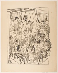 Strip-tease, planche 4 de la série « Voyage à Berlin 1922 »