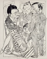 Le Déçu II, par Max Beckmann (1884-1950), lithographie. Allemagne, 20e siècle.