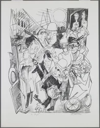 La Rue, planche 3 du portfolio "Enfer"