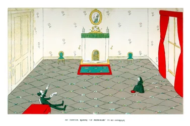 M. Tennyson lisant In Memoriam à son souverain, 1904