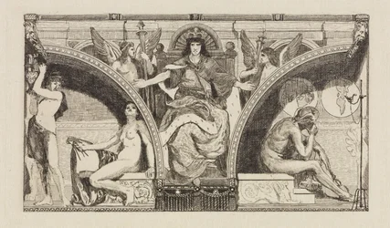 Figure centrale de la frise dans l