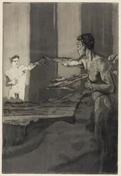 Philosophe (De la mort, deuxième partie, opus XI, planche 4)