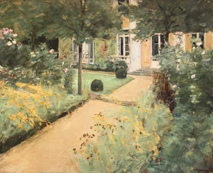 Berlin-Wannsee, Max Liebermann, jardin potager à la villa