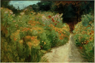 Massifs de fleurs dans le jardin de Wannsee