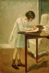 La petite-fille en train d