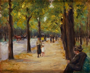 Dans le Tiergarten, Berlin, vers 1920