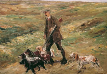 Chasseur dans les dunes