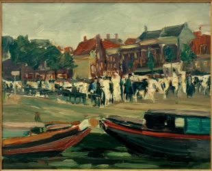 Marché aux bestiaux à Leyde