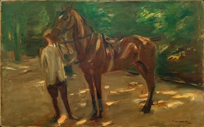 Palefrenier avec cheval
