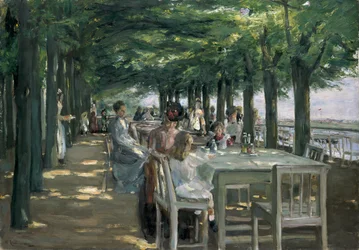 La terrasse du restaurant Jacob à Nienstedten sur l