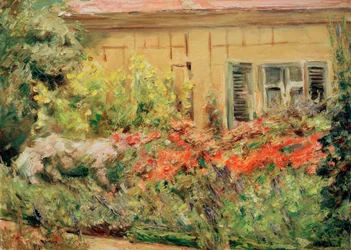 Jardin de Wannsee. Plantes vivaces à la maison du jardinier vers le nord