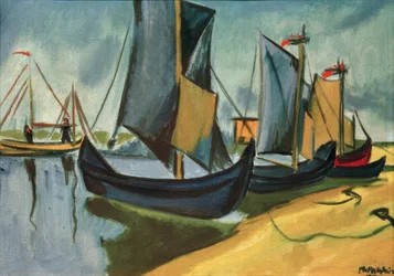 Bateaux de pêche à Nida