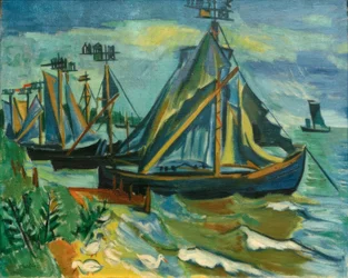 Bateaux à fond plat à Nidden