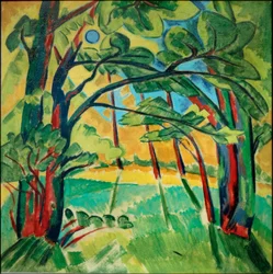 Paysage forestier de Courlande