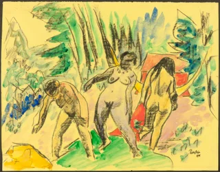Trois nus dans la forêt
