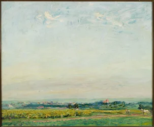 Paysage avec vue sur Landau dans le Palatinat