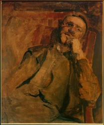 Autoportrait sur la chaise