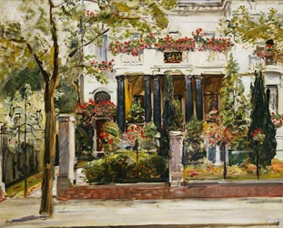 Le jardin de devant de la villa Steinbart à Berlin, 1911