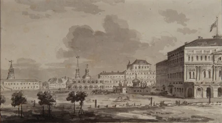 Le Kremlin de Moscou avant la construction du Grand Palais du Kremlin, 1817