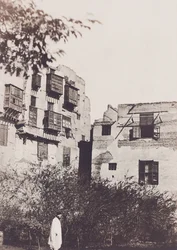 Le Caire, maison et jardin dans le quartier français, avec Gustave Flaubert, 1850