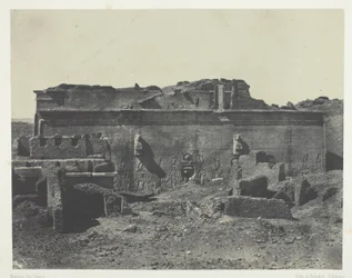 Façade postérieure, Grand Temple de Dendérah (Teutyres), Haute Égypte
