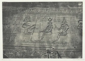 Grand Temple de Dendérah Teutyres, Sculptures de la Façade Postérieure, Haute-Égypte