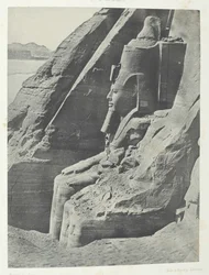 Ibsamboul, Colosse Oriental Du Spéos De Phrè, Vu De Profil, Nubie, 184951, imprimé en 1852