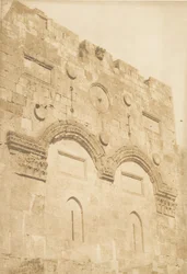 La Porte dorée à Jérusalem, août 1850